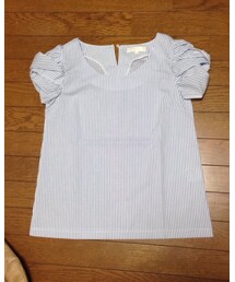 grove | 半袖 水色ストライプ(Tシャツ/カットソー)