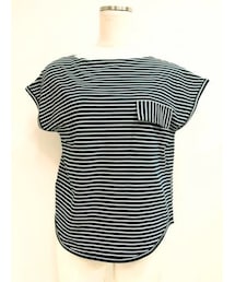 PHEENY | STANDEX BORDER POCKET-T＊NVY(Tシャツ/カットソー)