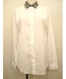 チェックシャツ＊WHT×グレンチェック(シャツ/ブラウス)