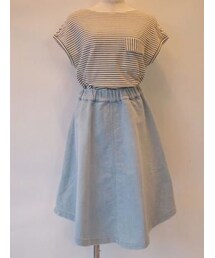 PHEENY | Ddenim gathered skirt＊SKY(デニムスカート)