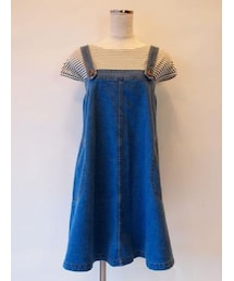 PHEENY | DENIM JUMPER SKIRT＊BLUE(ワンピース)