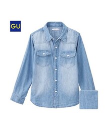 GU | デニムウエスタンシャツ(シャツ/ブラウス)