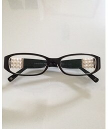 CHANEL | パールの黒縁メガネ(メガネ)