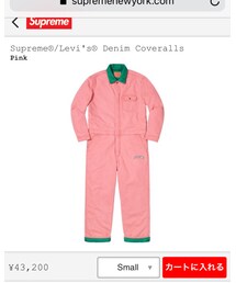 Supreme  | Supreme®/Levi's® Denim Coveralls COLOR/STYLE：Pink(サロペット/オーバーオール)
