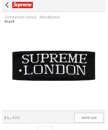 Supreme  | International Headband(ヘアバンド)