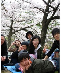 職場の仲間たちと花見 | その他