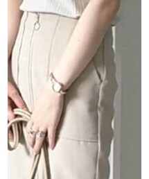 GU | リブスクエアネックコンパクトT(Tシャツ/カットソー)