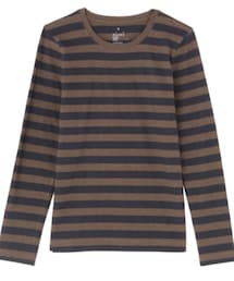 無印良品 | 長袖ボーダーTシャツ(Tシャツ/カットソー)