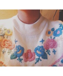 古着 | お花古着ニット(ニット/セーター)