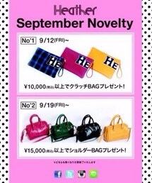 Heather | ノベルティBAG(クラッチバッグ)