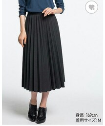 UNIQLO | ハイウエストプリーツミディスカート(スカート)