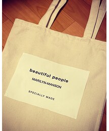 beautiful people×マリリンマンソンコラボトート！※自作 | トートバッグ