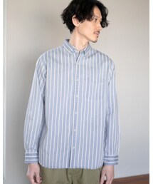 GLOBAL WORK | デニムボタンダウンシャツ/862992(シャツ/ブラウス)