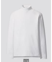 UNIQLO | スーピマコットンモックネックTシャツ(Tシャツ/カットソー)