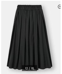 GU | タックギャザーフレアロングスカート　Ｓ(スカート)