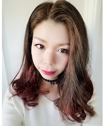 明けましておめでとうございます.+*:ﾟ+｡.☆新年レッドcolorグラデーションしました😁🌟 | その他