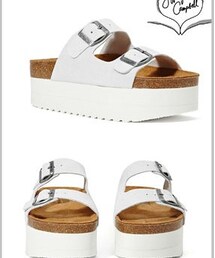 Jeffrey Campbell | スエード厚底サンダル
(サンダル)