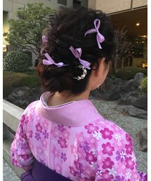 リボンアレンジ | ヘアピン