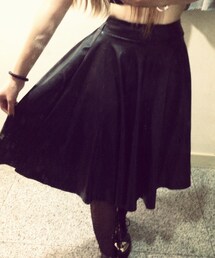 no brand | Long leather skirts(スカート)