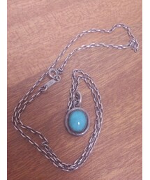 Handmade | アマゾナイトのシルバーネックレス(アクセサリー)