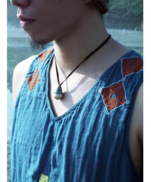 刺繡拼接背心(タンクトップ)