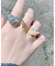 Handmade | 大好きなハンドメイド作家さんの羽根リング💓(リング)