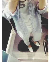 quadro | ストライプシャツ(シャツ/ブラウス)