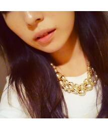 ROSE BUD | パールビジューネックレス(ネックレス)