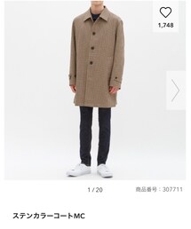 GU | ステンカラーコート