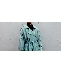 Vintage  Shiny Trench Coat(トレンチコート)