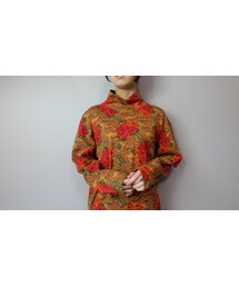vintage print tops(スウェット)