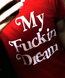 M | Mエム short sleeve vintage style t-shirts (my fuckin’dream) 　レッド
(Tシャツ/カットソー)