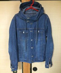 manydope | ボリュームネックフーディーGジャン(デニムジャケット)