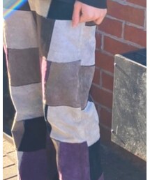 used | CONTENA STOREさん(渋谷のセレクトショップ)で購入した古着のパンツ👖パッチワークの配色が絶妙です🌈(スラックス)