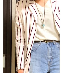 FOREVER 21 | ストライプ柄ジャケット(ジャケット/アウター)