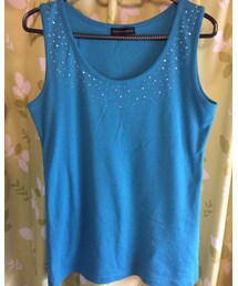 しまむら | 襟周りにスパンコールが散りばめられたタンクトップ(タンクトップ)