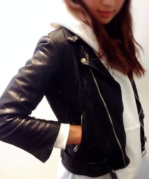 beautiful people | ジャストサイズ！小さめライダース！(ライダースジャケット)