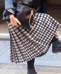 GINGER ALE | ギンガムチェックスカート(スカート)