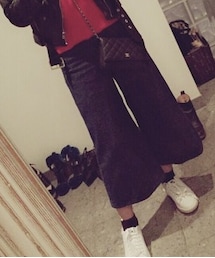 GINGER ALE | デニムワイドパンツ(デニムパンツ)