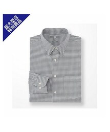 UNIQLO | MEN ファインクロスストレッチスリムフィットチェックシャツ（長袖）E(シャツ/ブラウス)