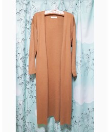 Doux archives | ロングカーディガン ライトブラウン(カーディガン/ボレロ)