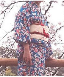 水色ウール着物(浴衣)