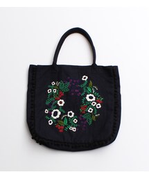 chambre de charme | リース刺繍トートバック(トートバッグ)