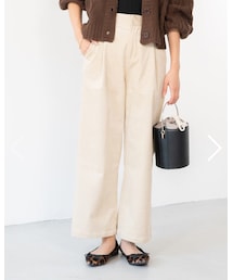 COHINA | コーデュロイワイドパンツ(その他パンツ)