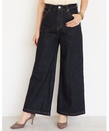 COHINA | COHINADENIMフレアワイド-short(デニムパンツ)