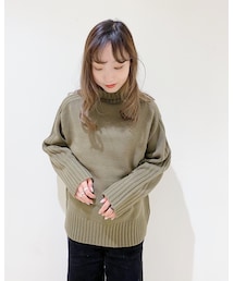 袖のリブラインが可愛い🥦 | ニット/セーター