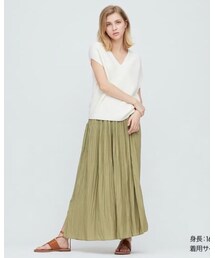 UNIQLO | ワッシャーサテンスカートパンツ(パンツ)