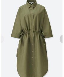 UNIQLO | リネンブレンドシャツ(シャツワンピース)