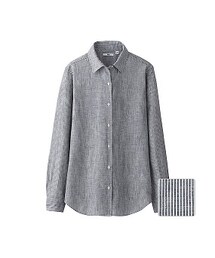 UNIQLO | リネンストライプシャツ(シャツ/ブラウス)
