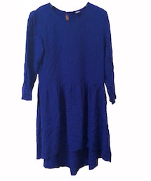 H&M | ネイビーアシンメトリーワンピース(ワンピース)